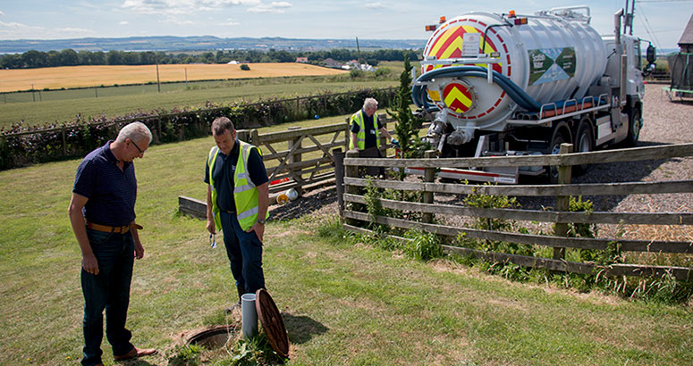 Septic tank inspection