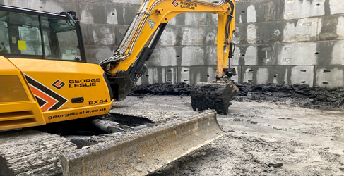 A 13 metre deep storm water storage tank has been constructed Braidholm Road Sewer Flooding Project