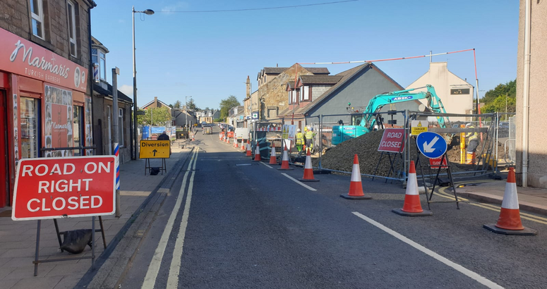 King Street has been reduced to one lane Stonehouse Sewer Upgrade