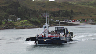 Ferry arrriving on Isle of Luing