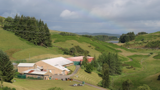 The existing Glenfarg Water Treatment Works near East Blair