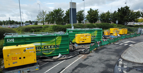 Sewage has been passed through specialised screens Braehead Rising Sewer Main Burst
