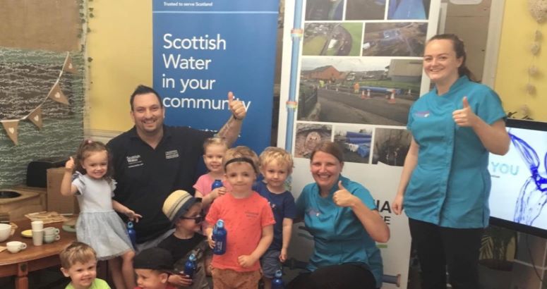 CWA employee delivering Presentation to Scallywags Nursery is in Taymouth Terrace, Carnoustie