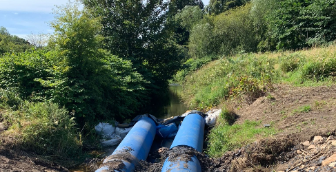 Glasgow Resilience Project New water main pipes