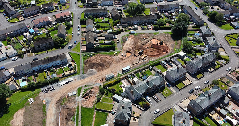 Construction site in Annan