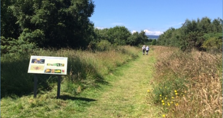 One of the new interpretation boards developed with the community and installed at Ardersier Common to support a wider legacy from Scottish Water's project