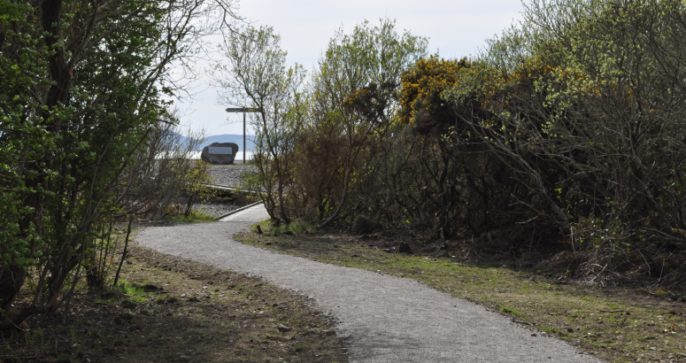 Geordie's Path at Ardersier Common after the installation of the new rising main sewer