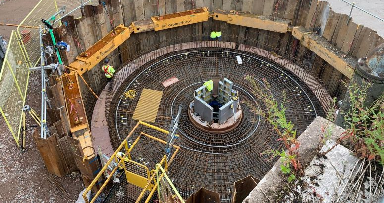 Work taking place at Banchory waste water treatment works