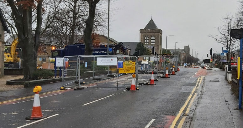construction on Carronflat Road