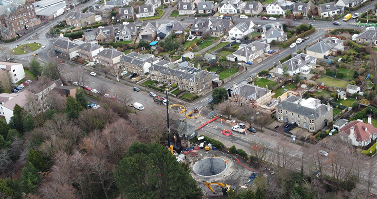 construction site in city