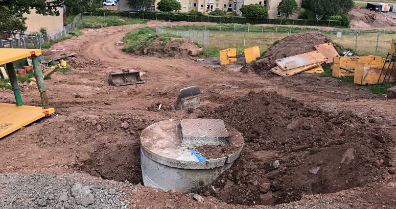 Dunblane Sewer Flooding Project New surface water sewer