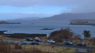 A view over the water towards Dunvegan