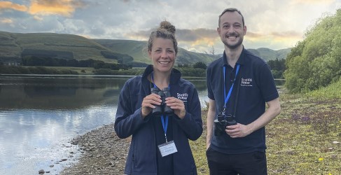 Gladhouse Reservoir in Midlothian welcomes two new 'reservoir rangers'  Gladhouse Reservoir in Midlothian welcomes two new 'reservoir rangers'
