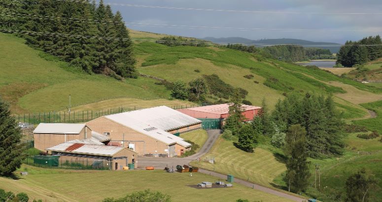 Image of Glenfarg WTW with reservoir in background