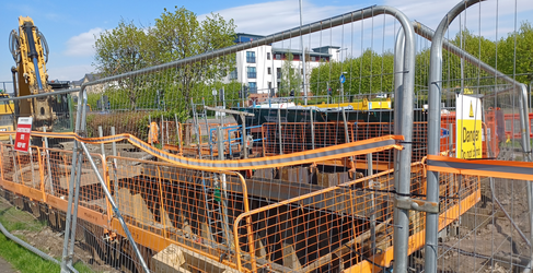 The sewer will be relined through access pits dug at strategic points along its length King's Inch Road Sewer Upgrade