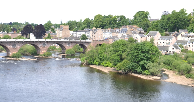 The Old Bridge across the River Tay in Perth