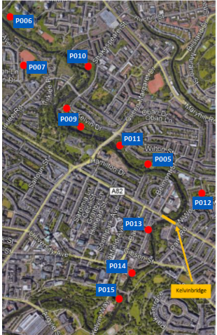 River Kelivn project map points