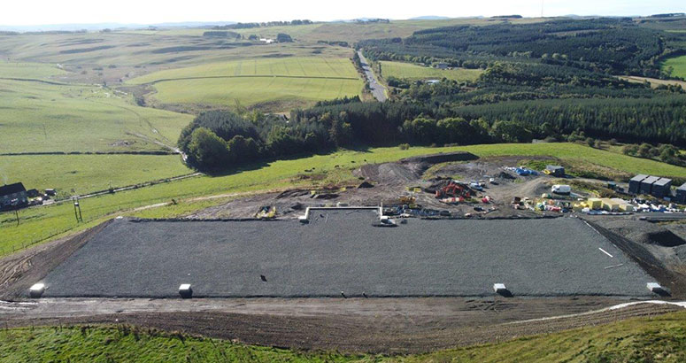 Clear Water Tank Construction Site