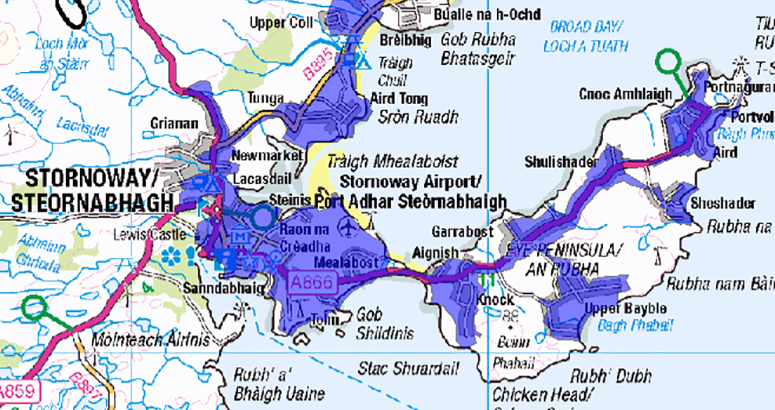 Stornoway Map Stornoway Map