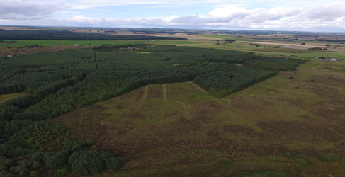 Peat Bog Restoration aerial view Peat Bog Restoration aerial view