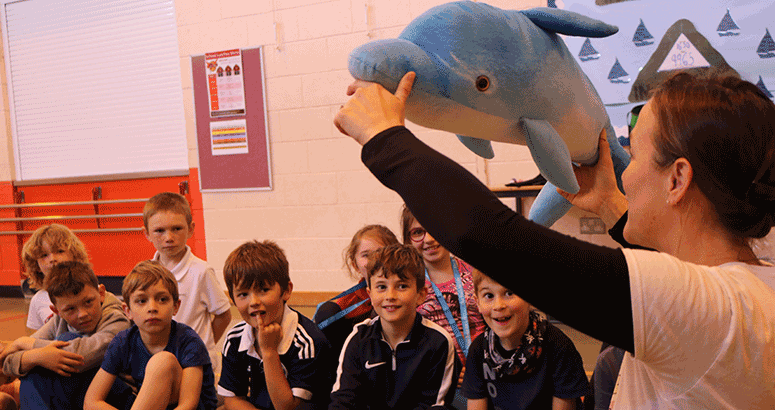 Pupils having fun during a Wild Planet Explorer session in Fife