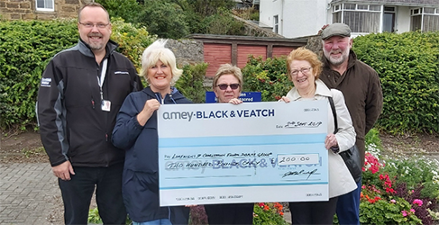 Cheque given to Charleston Floral Display Group