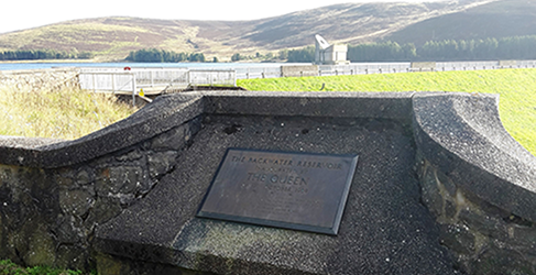 Plaque at Backwater Reservoir