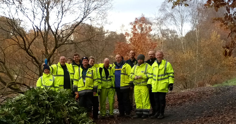 Volunteers at Callendar Park