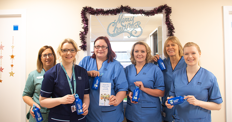 Fife Midwives with their water bottles