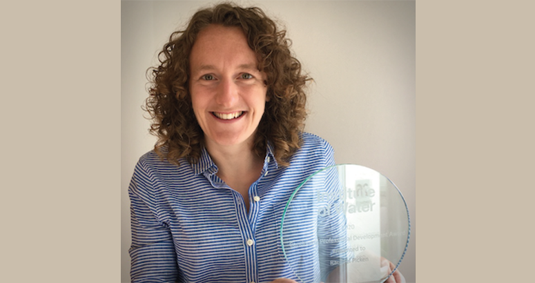 Rachael Picken with award