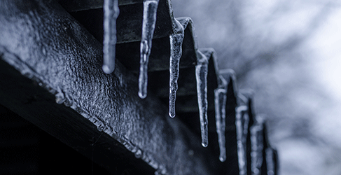 House with Icicles for Winter Message House with Icicles for Winter Message