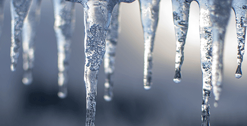Icicles for winter message