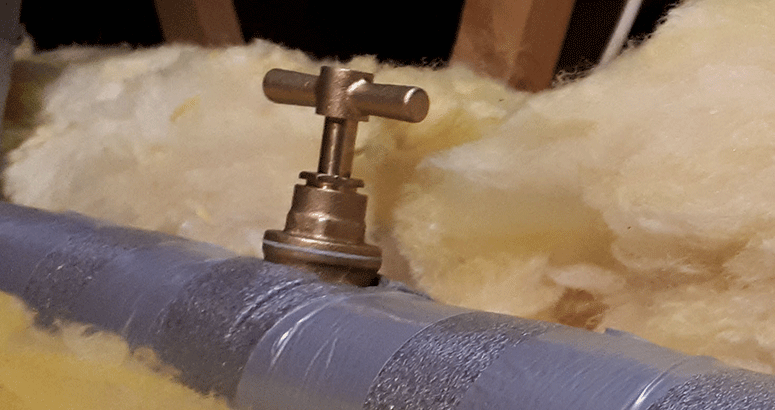 Insulated pipe for winter Insulated pipe for winter