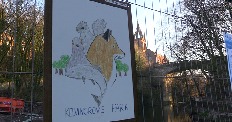 Kelvin Walkway kid's poster on site