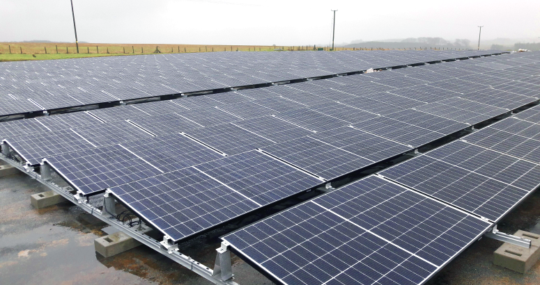 Solar panels at Craigie