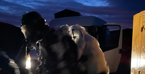 Divers worked around the clock in challenging conditions to keep water intakes clear at Loch Fada in North Uist, February 2021