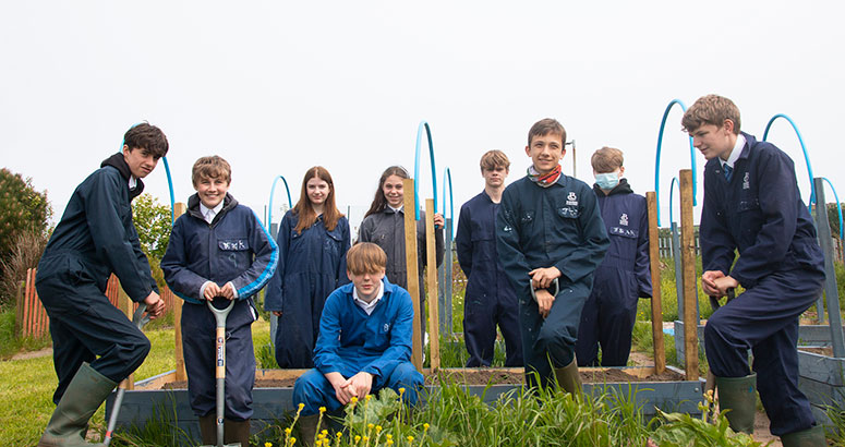 Eyemouth high school cheque handover