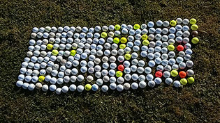 Golf Balls at Gladhouse reservoir