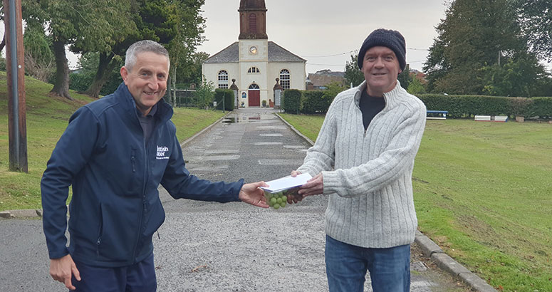 Key Worker Billy with Poet Stuart