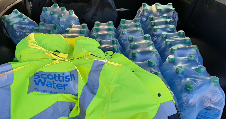 Scottish Water continues to work with response partners to provide welfare support for affected residents Scottish Water continues to work with response partners to provide welfare support for residents who remain without power or other essential services