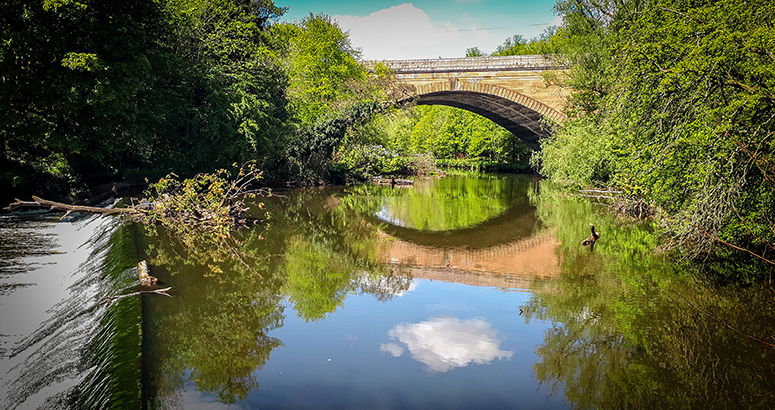 River Kelvin Urban Water Route Map View of the River Kelvin