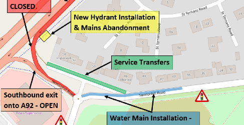 Graphic of Newtonhill mains upgrade project
