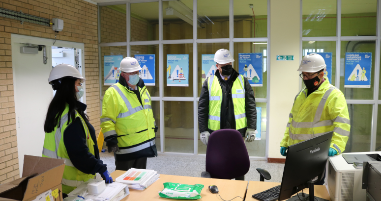 David Duguid MP was shown how the operation of Turriff Water Treatment Works continues to be modernised