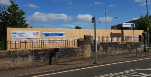 Stonehouse Sewer Project Winning posters on display