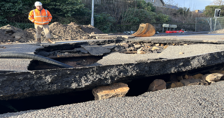 Auchenhowie Milngavie Mains Burst