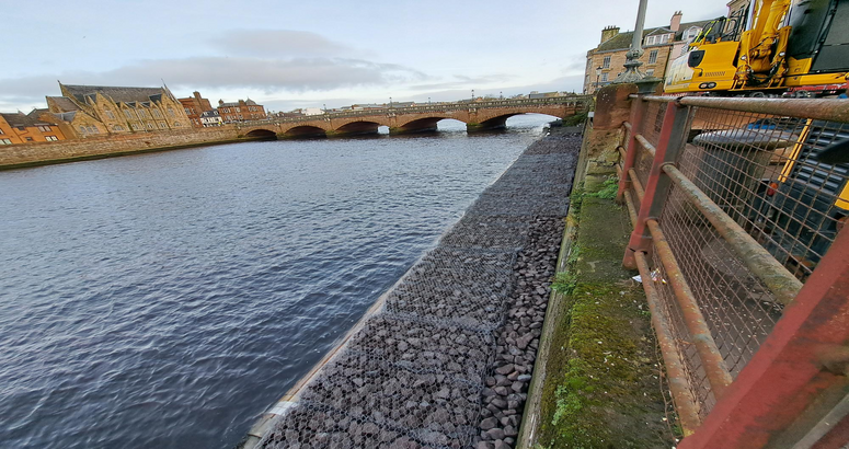 Repairs to the sewer have now been completed Ayr Harbour Sewer Repair