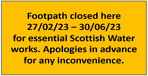 Visitors are being asked to follow the signs Milngavie Dirty Dam