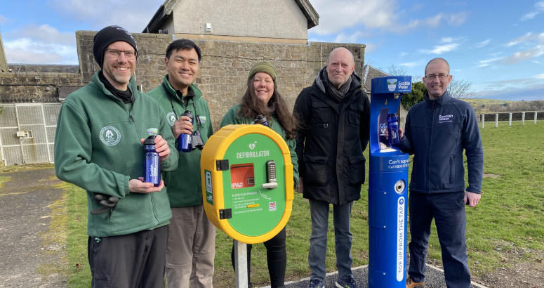 Milngavie Launch of Top Up Tap, Defibrillator and Ranger Service