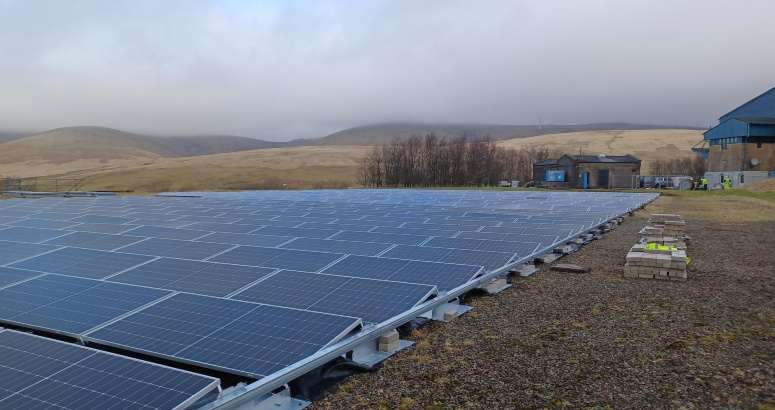 PV panels at Camps WTW
