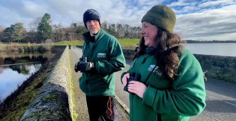 Members of the reservoir rangers team Two members of the new reservoir rangers team